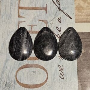 Vintage Black Stone Pendants
